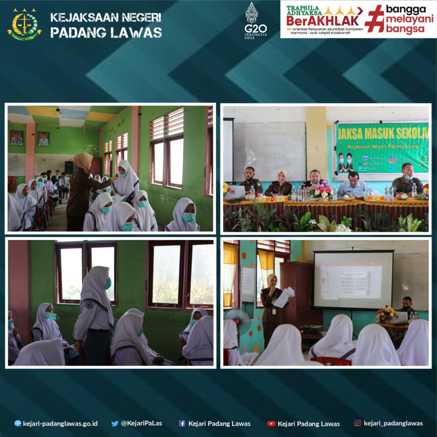 Program Kegiatan Jaksa Masuk Sekolah di SMA Negeri 1 Barumun